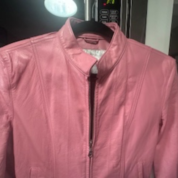 Vintage Wilsons Leather Pink Jacket (S) - Picture 6 of 16
